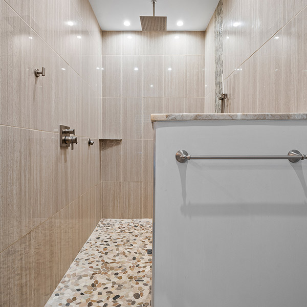 large walk in shower